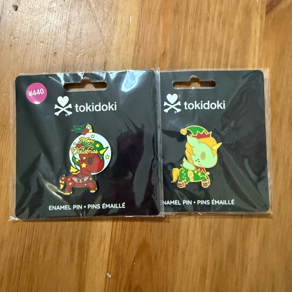 Tokidoki Christmas Enamel Pin Set -